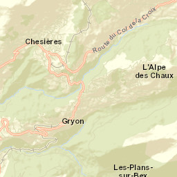 Gryon Street Map