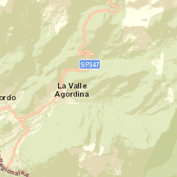 La Valle Agordina Street Map