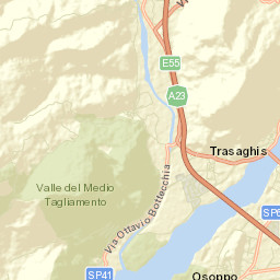 Trasaghis Street Map