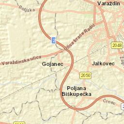 Varaždin Street Map