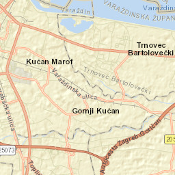 Kućan Marof Street Map