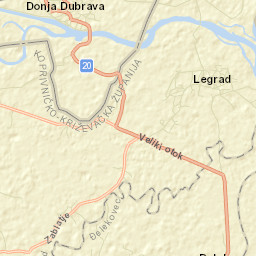 Legrad Street Map