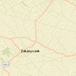 Zákányszék Street Map