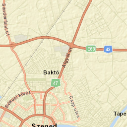 Szegedi Járás Street Map