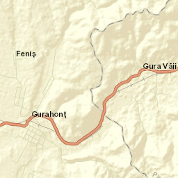 Comuna Gurahonţ Street Map