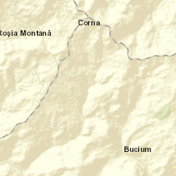 Roșia Montană Street Map