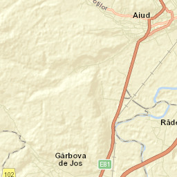 Aiud Street Map
