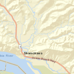 Wahkiakum County Street Map