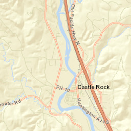 Castle Rock Street Map