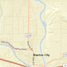 Benton City Street Map