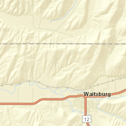 Waitsburg Street Map