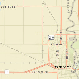 Wahpeton Street Map