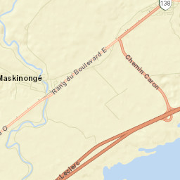 Maskinongé Street Map