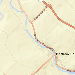 Beauceville Street Map