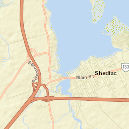 Shediac Street Map