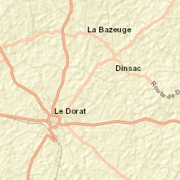 Le Dorat Street Map