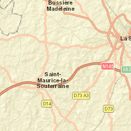 Saint-Maurice-la-Souterraine Street Map