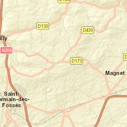 Saint-Germain-des-Fossés Street Map