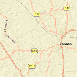 Vonnas Street Map