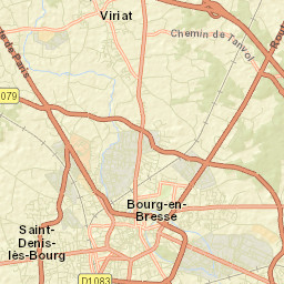 Saint-Denis-lès-Bourg Street Map