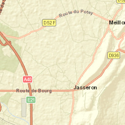 Meillonnas Street Map