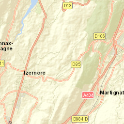 Izernore Street Map