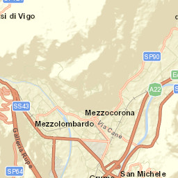 Mezzolombardo Street Map