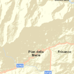 Frisanco Street Map
