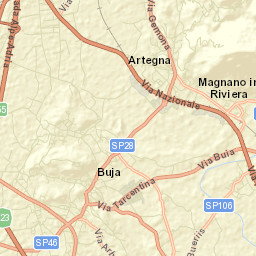 Treppo Grande Street Map