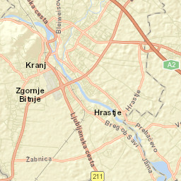Kranj Street Map
