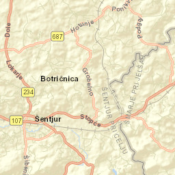 Šentjur Street Map