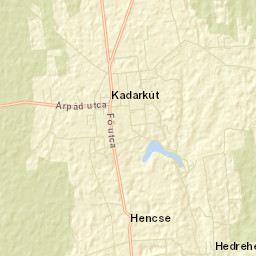 Kadarkút Street Map