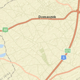 Domaszék Street Map
