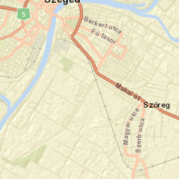 Szeged Street Map