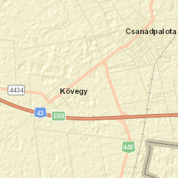 Csanádpalota Street Map