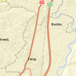 Teiuş Street Map