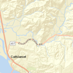 Cathlamet Street Map
