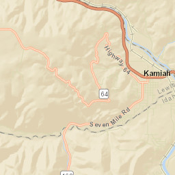 Kamiah Street Map