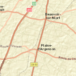 Beauvoir-sur-Niort Street Map