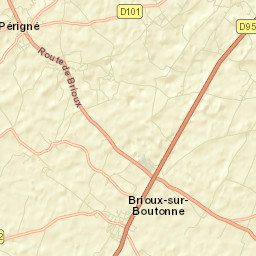 Brioux-sur-Boutonne Street Map