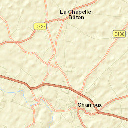 Charroux Street Map