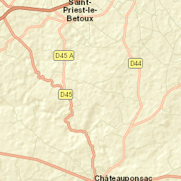 Châteauponsac Street Map