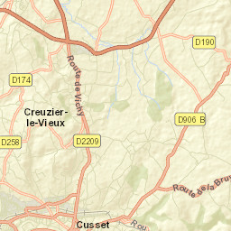 Creuzier-le-Vieux Street Map