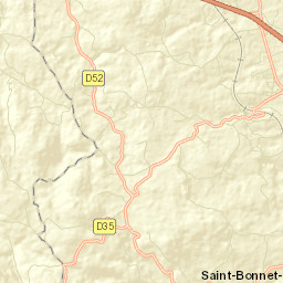 La Pacaudière Street Map
