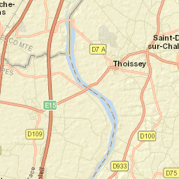 Thoissey Street Map