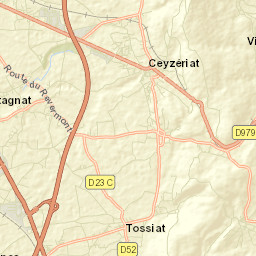 Ceyzériat Street Map