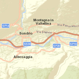 Montagna in Valtellina Street Map