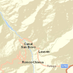 Canal San Bovo Street Map