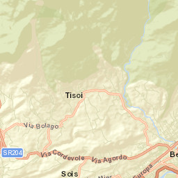 Belluno Street Map