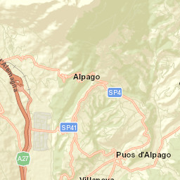 Puos d'Alpago Street Map